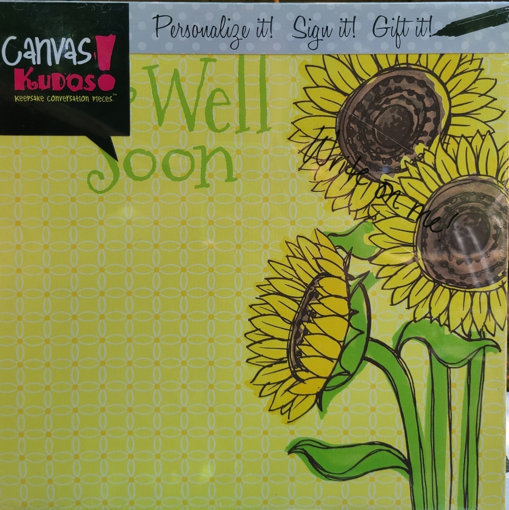 New signable get well soon canvas
